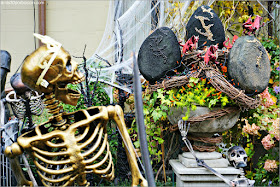 Decoraciones de Juego de Tronos por Halloween en Back Bay, Boston