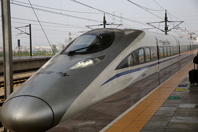 This train which is CRH380A Hexie is one of the fastest trains in the world.