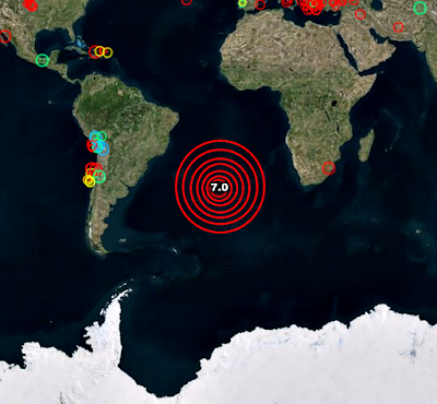 SISMO DE 7,0 GRDAOS EN EL ATLANTICO SUR