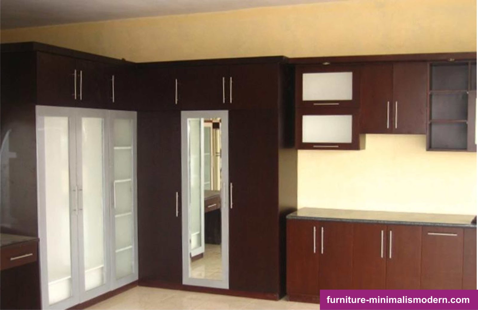 Desain Lemari Minimalis  4 dan 2 Pintu Modern Kamar Minimalis 