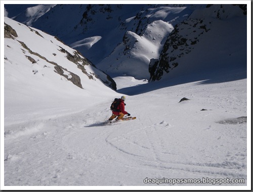 Circo Sur del Midi d'Ossau con esquis (Portalet, Pirineo Frances) (Isra) 7733