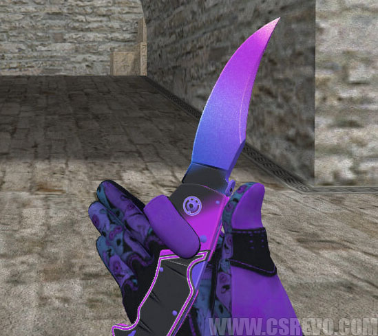 Skin Faca - Falchion Comet (CS:GO) - HD para CS 1.6