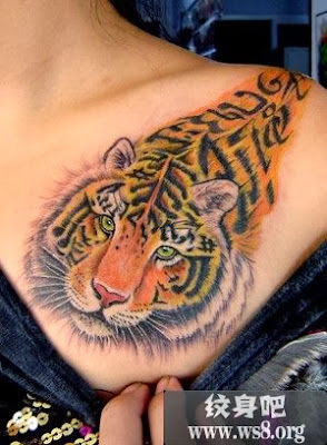 Desenhos de Tatuagens Femininas de Tigre