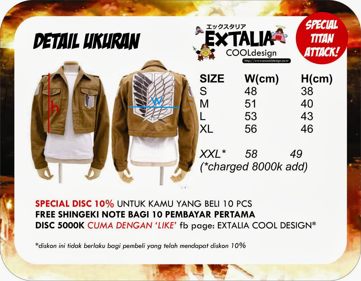 [CLOTHING] ATTACK ON TITAN CLOTHING PO PART 2 ~ All Nation 