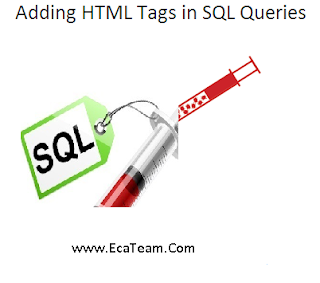  Adding HTML Tags in SQL Queries 