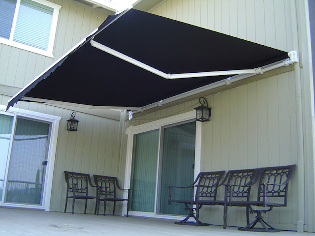  Awning gulung hitam yang anggun