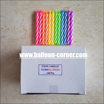 Lilin Spiral Rainbow BOX 144 (HIKARI)