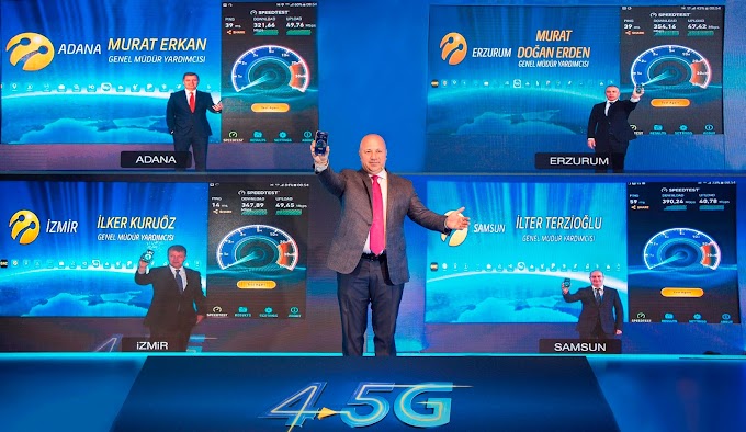 TURKCELL 4.5G ŞEBEKESİ 81 İLDE BİRDEN HAZIR