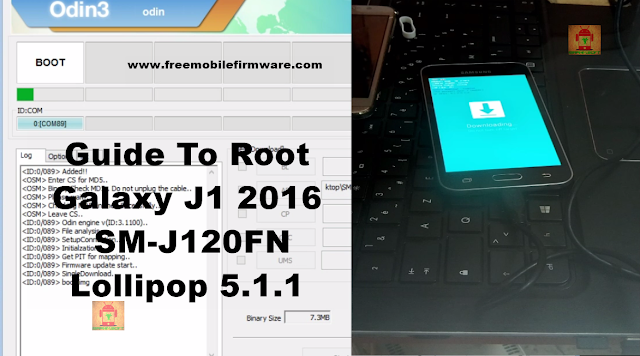 Guide To Root Galaxy j1 2016 SM-J120FN Lollipop 5.1.1