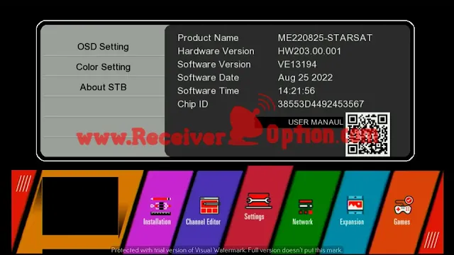 STARSAT GX6605S U38 VE13194 NEW SOFTWARE WITH SAT2IP, TIKTOK, SUPERCAST 25 AUGUST 2022