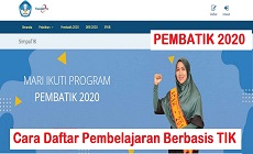 Cara Daftar Sistem Informasi Berbasis TIK (SimpaTIK) PembaTIK Duta Rumah Belajar (DRB) dan Diklat Sekolah Aman Bencana Untuk Satuan Pendidikan (SAPB) Tahun 2020