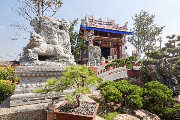 雲林斗六寧濟御庭園林山水文化園區，中國風建築庭園植栽免費參觀