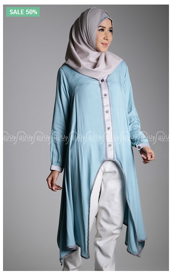 Inilah 10 Model Tunik Muslimah Modern Bergaya Casual