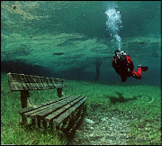 In the winter months, the park is pretty dry, and provides a good time . (place in austria that is dry park in the winter and deep lake in the summer )