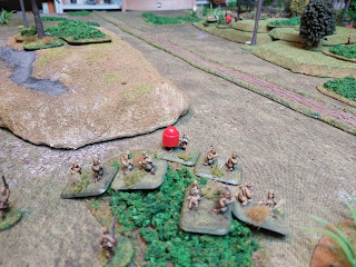 Japanese mortars lay down a barrage on the Australians