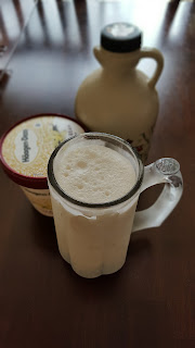 maple and vanilla ice cream milk shake