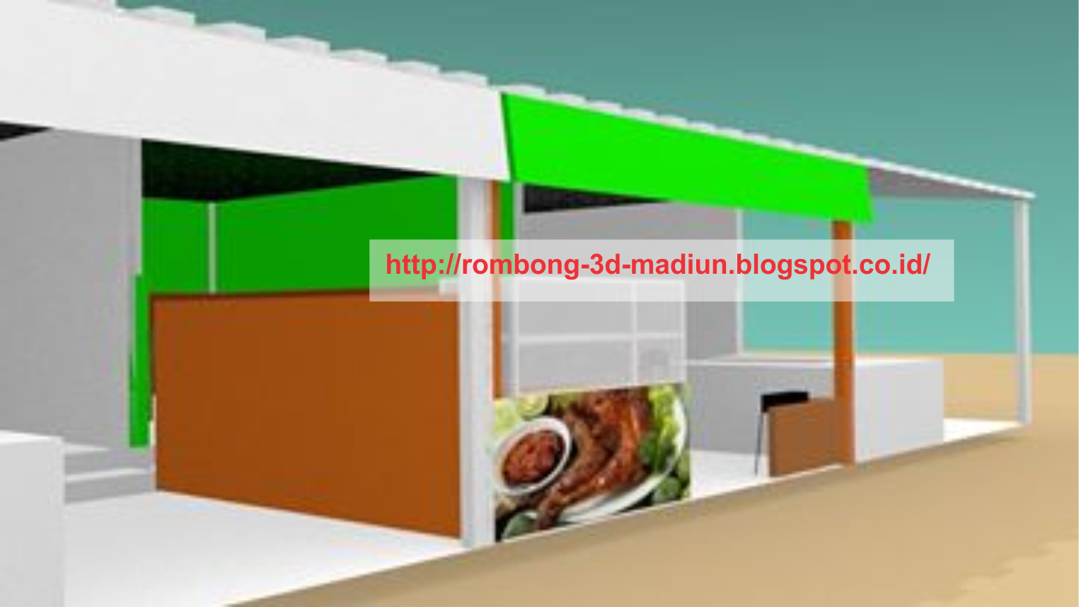 ROMBONG / GROBAK / GEROBAK 3D: DESAIN INTERIOR WARUNG 