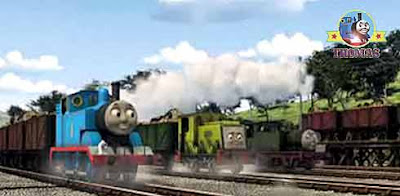 Thomas and friends misty island rescue train Thomas Scruff the Scruncher and Whiff the tank engine