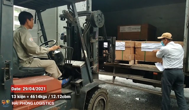 Khai thác cont chung chủ | Giao lô hàng 13 kiện = 4614kgs / 12.12cbm cho khách hàng 