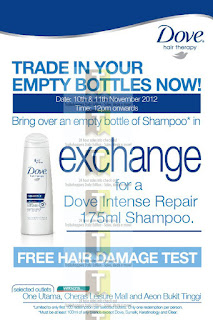 Dove:Free Intense Repair Shampoo Exchange Giveaway 2012