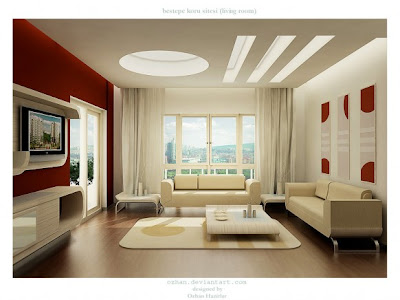 Living Rooms Designs on Red And White Living Room Designs   Interior Design   Interior