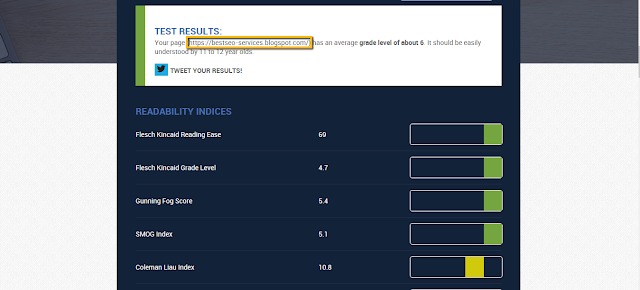 Readability Test Tool