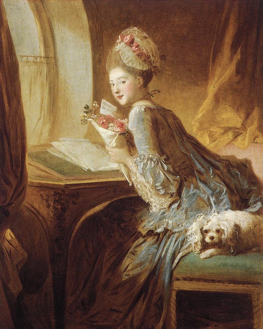 PINTURAS MAGISTRALES : LA CARTA DE AMOR FRAGONARD