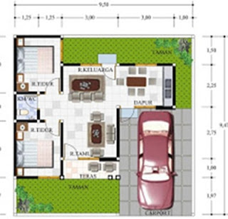 Desain rumah Minimalis Type 45 | Desain Rumah Minimalis