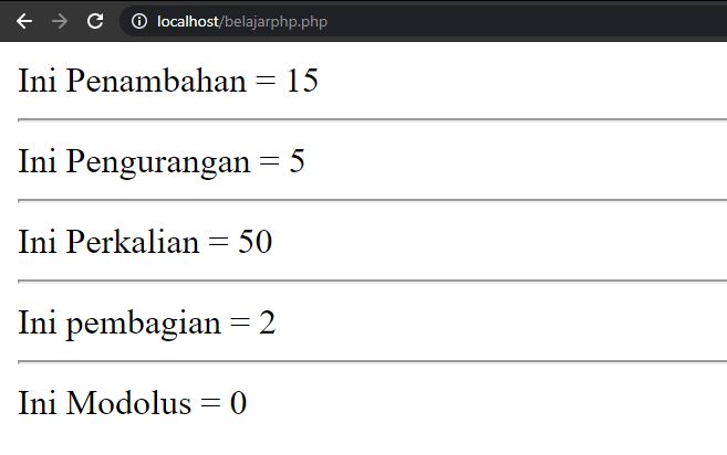 Tutorial PHP Pemula #11 : Mengenal Operator Aritmatika Pada PHP - Bagian 1