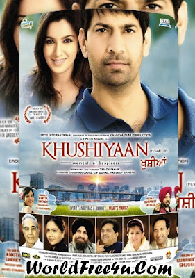 Poster Of Khushiyaan (2011) Full Punjabi Movie Free Download Watch Online At worldfree4u.com