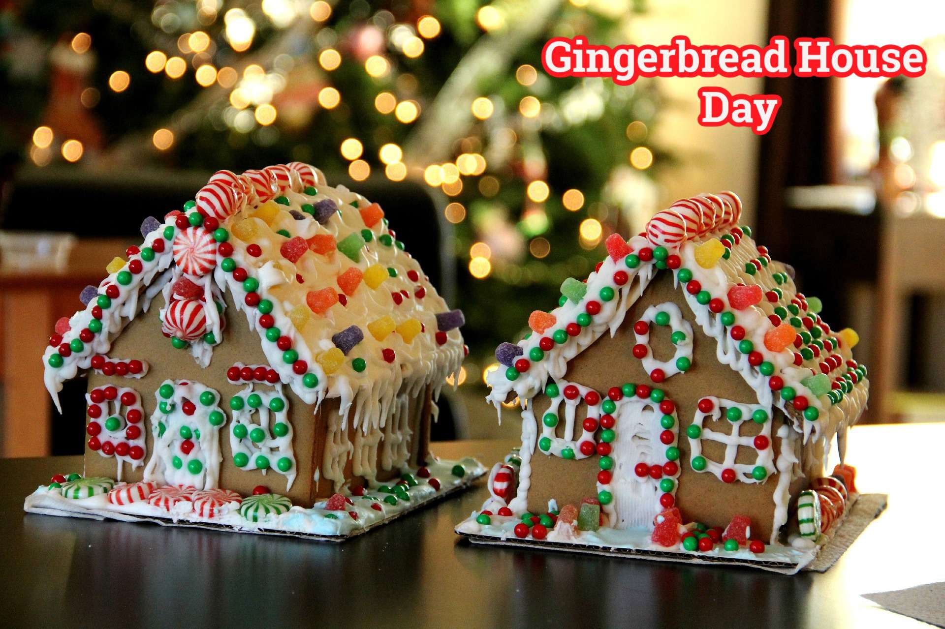 Gingerbread House Day Wishes Unique Image
