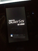 THE GALAXY SIV / S4! (galaxy booting up)