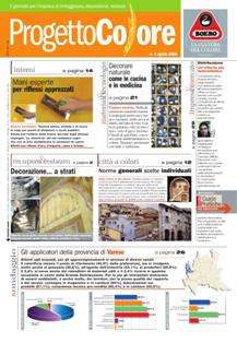 Progetto Colore 2006-03 - Aprile 2006 | ISSN 1825-1196 | TRUE PDF | Bimestrale | Professionisti | Restauro | Tinteggiatura | Decorazione
Progetto Colore è il giornale dell’impresa di tinteggiatura, decorazione e restauro per l’informazione e la formazione dell’applicatore professionale. L’informazione sul “colore in edilizia” riguarderà tutte le tipologie costruttive, sia nuove che esistenti, attraverso servizi tesi a sottolineare le scelte progettuali, i materiali utilizzati e l’applicazione a regola d’arte. Nello spazio dedicato alla gestione d’impresa saranno esaminate le strategie industriali, distributive, di categoria e formative. Ricerche e sondaggi contribuiranno a determinare una visione sempre più puntuale dell’evoluzione del settore.