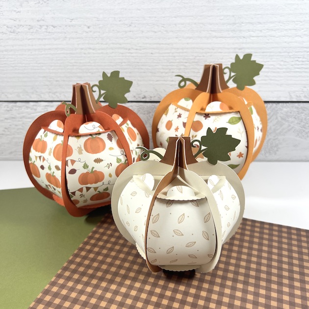 3D Paper Pumpkin Decorations for fall