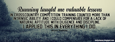 Running taught me valuable lessons. In cross-country competition, training counted more than intrinsic ability, and I could compensate for a lack of natural aptitude with diligence and discipline. I applied this in everything I did.