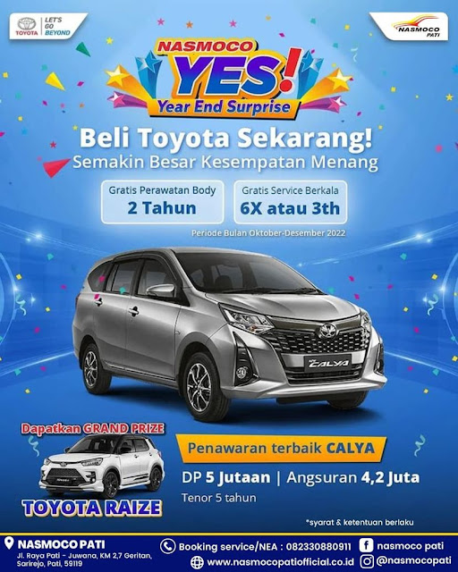 Beli Toyota Makin Mudah Dengan DP Terjangkau Serta Angsuran Ringan Bersama Mustaqim Rembang 085232867403