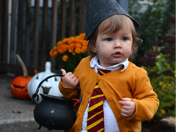 Easy DIY Little Witch Hermione Toddler Halloween Costume