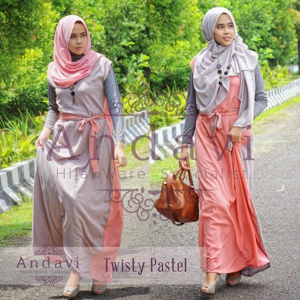 Busana Muslimah  Casual Dress untuk Remaja  Terbaru