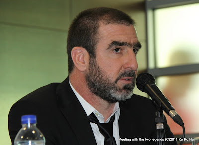 Former Manchester United captain Eric Cantona at Jalan Besar Stadium back in March 2011
