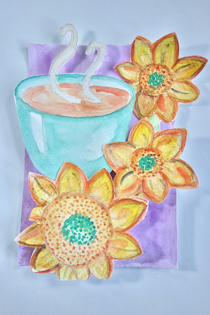 ink-tober, sketching challenge, drawing challenge, drawing prompts, watercolor paintings, food and flowers, blah to TADA, photo by Claire Mercado-Obias