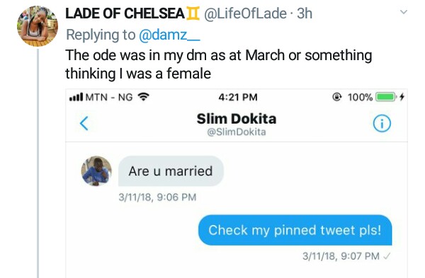  Nigerian lady exposes unfortunate "Ijebu" Gynaecologist" who slid into her DM to ask for sex