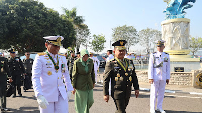 Pangdam V/Brawijaya Hadiri HUT TNI-AL ke-78 di Koarmada II/Surabaya