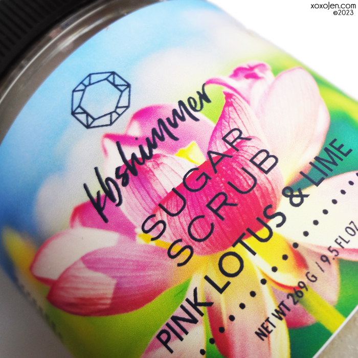 xoxoJen's swatch of KBshimmer Pink Lotus & Lime Hand & Body Scrub