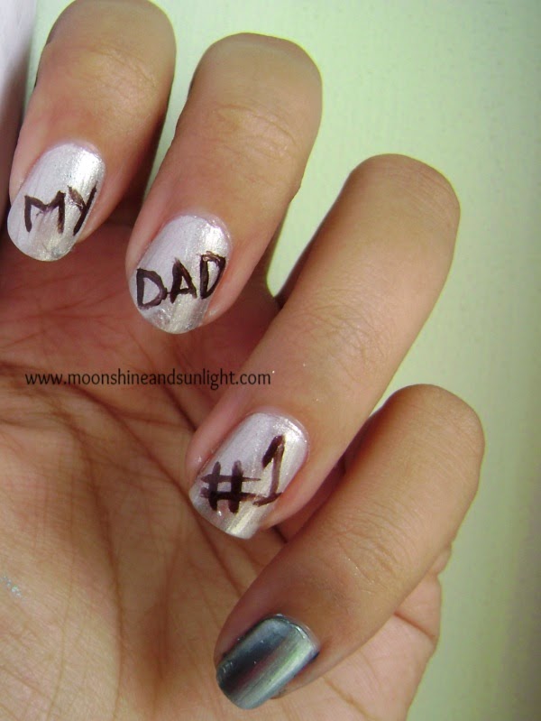 Father's Day nail art ,India