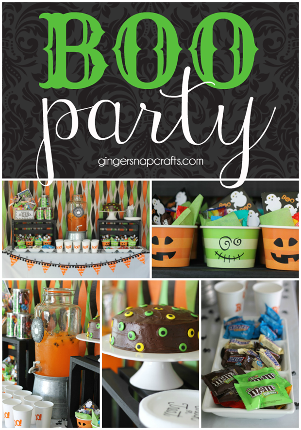 Boo Party at GingerSnapCrafts.com #halloween #boo #booitforward #partyideas