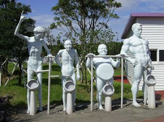 sculpture urinals