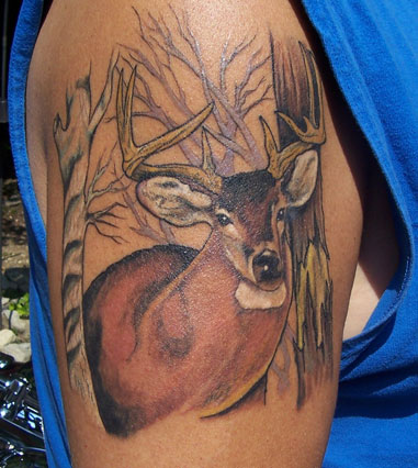 deer tattoos for women