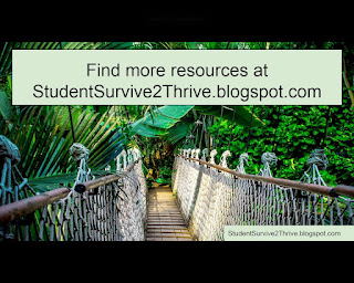 Find more resources at StudentSurvive2Thrive.blogspot.com