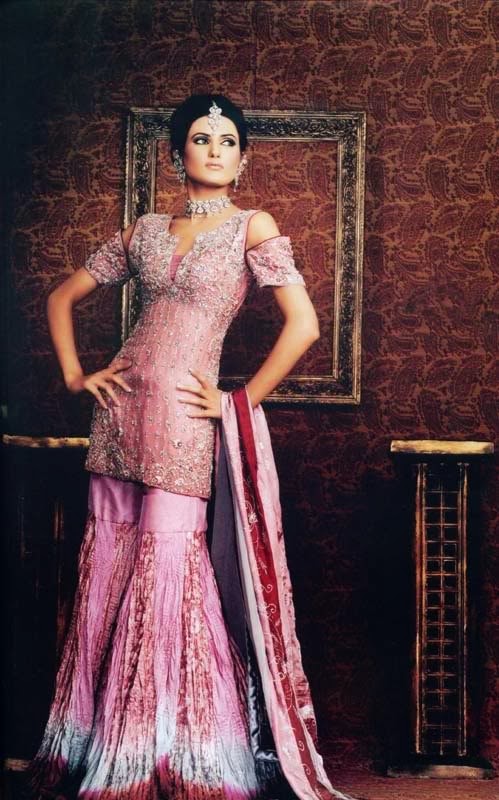 Bridals Sharara dresses 2014  notonlybeauty