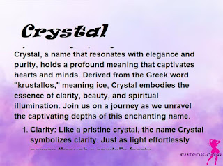 meaning of the name "Crystal"